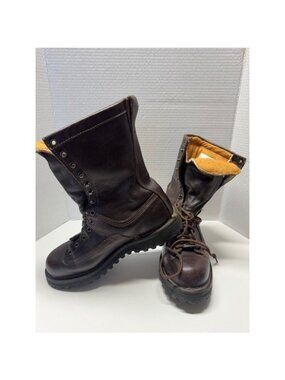 Danner 600G GTX Portland Oregon Mens 8.5 Made in USA Brown Leather Work Boots